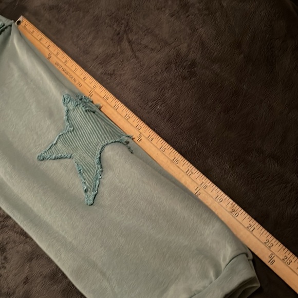 NWOT - POL Mineral Wash French Terry Jacket in Dusty Teal. - Picture 9 of 9